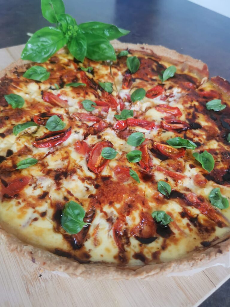 Tarte fine tomates cerises, fêtarde de la Joue
